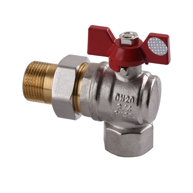 Кран шаровый угловой с американкой Solomon 3/4″ усиленный B1043 – фото ...