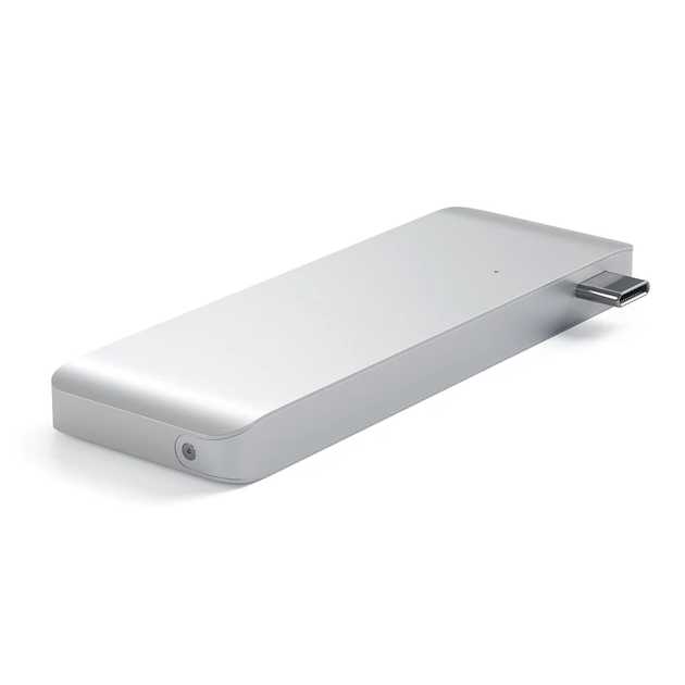 Хаб-адаптер Satechi Type-C USB 3.0 Passthrough Hub, Silver (ST-TCUPS) - зображення 3