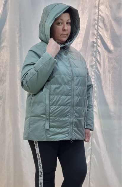 Женская куртка Mishele 1027-1N Фисташковый 54 – низкие цены, кредит ...