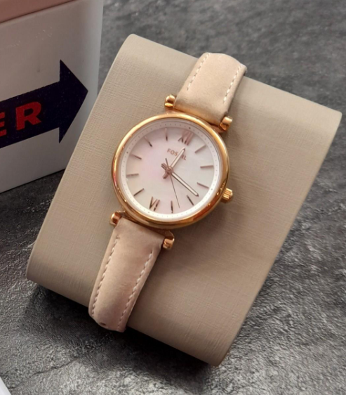 Женские часы Fossil ES4699 Персик / Золото - изображение 5