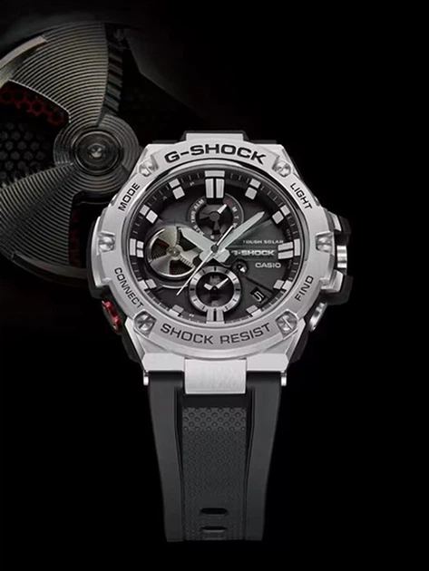 Мужские часы CASIO G-Shock GST-B100-1AER Bluetooth – купить онлайн