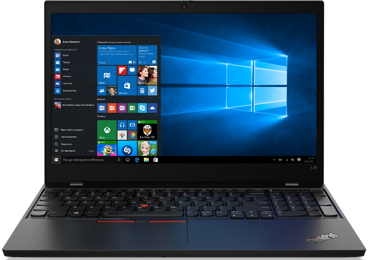 Laptop Lenovo ThinkPad L15 Gen 1 (MOBLEVNOTMAZW) Black - obraz 1