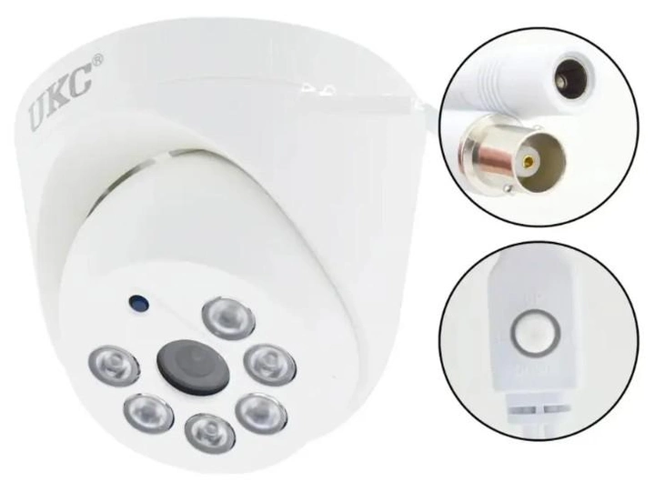 Купольная камера CAMERA CAD UKC Z201 проводная 4mp, 3.6mm - изображение 3