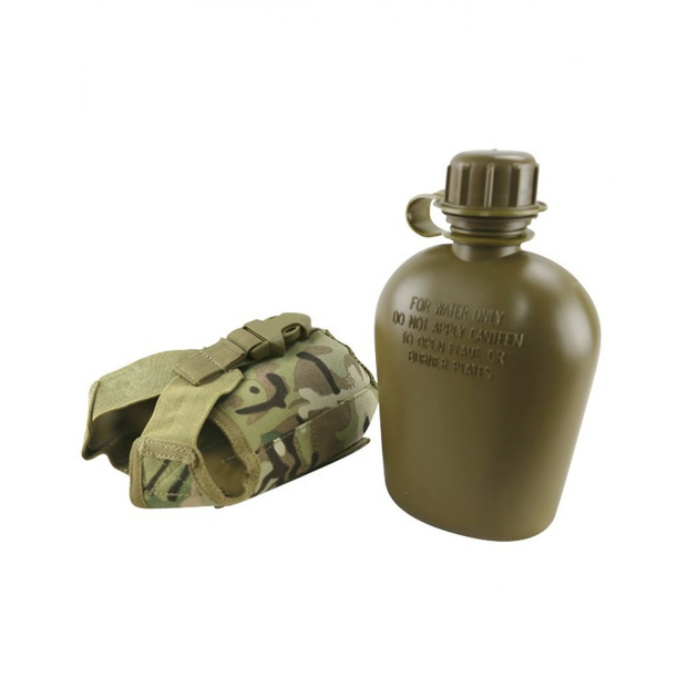 Фляга тактическая KOMBAT UK Tactical Water Bottle мультикам - изображение 2