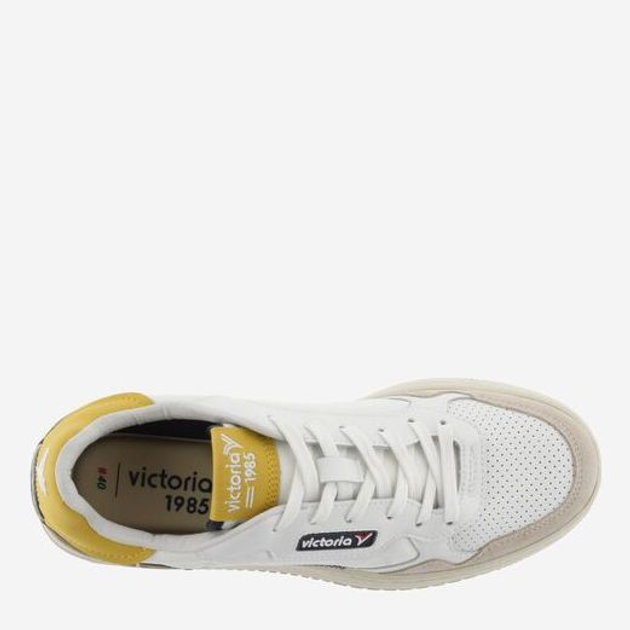 Sneakersy męskie skórzane do kostki Victoria 8800106-52 40 26.5 cm Białe (8433101214939) - obraz 4