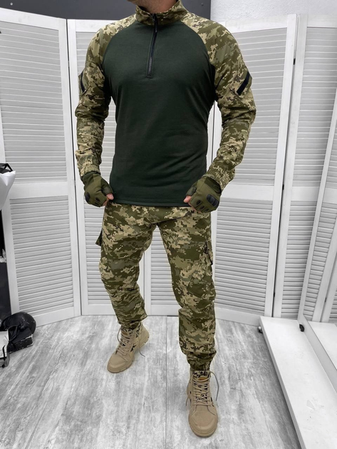 Тактичний військовий костюм Naval ( Убакс + Штани ), Камуфляж: Піксель ЗСУ, Розмір: XL - зображення 1