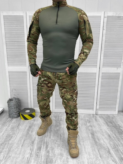 Тактичний військовий костюм Nation, ( Убакс + Штани ), Камуфляж: Мультикам, Розмір: L - зображення 1