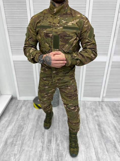Тактичний військовий костюм Статутний ГОСТ (Кітель + Штани), Камуфляж: Мультикам, Розмір: M - зображення 1