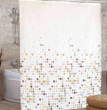 Штора для ванной тканевая Miranda Efes beige 180*200 см - изображение 7