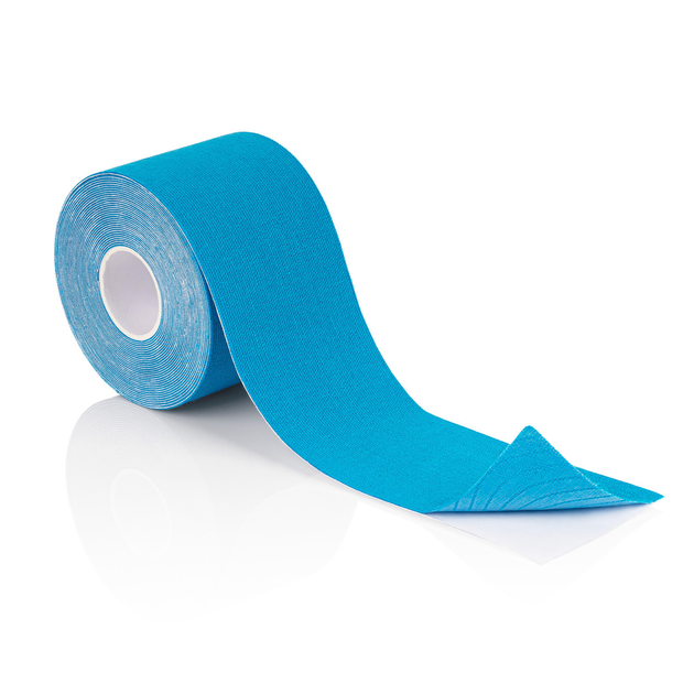Кінезіологічний тейп 4yourhealth Kinesio Tape 5cm*5m Блакитний - изображение 2