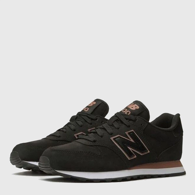 Buty sportowe damskie z siatką na platformie do kostki New Balance 500 GW500BR 37.5 24.9 cm Czarne z brązowym (5904862462073) - obraz 2