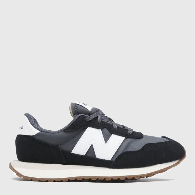 Buty sportowe damskie na platformie do kostki New Balance 237 GS237PF 38.5 25.1 cm Czarne (5904862457505) - obraz 1