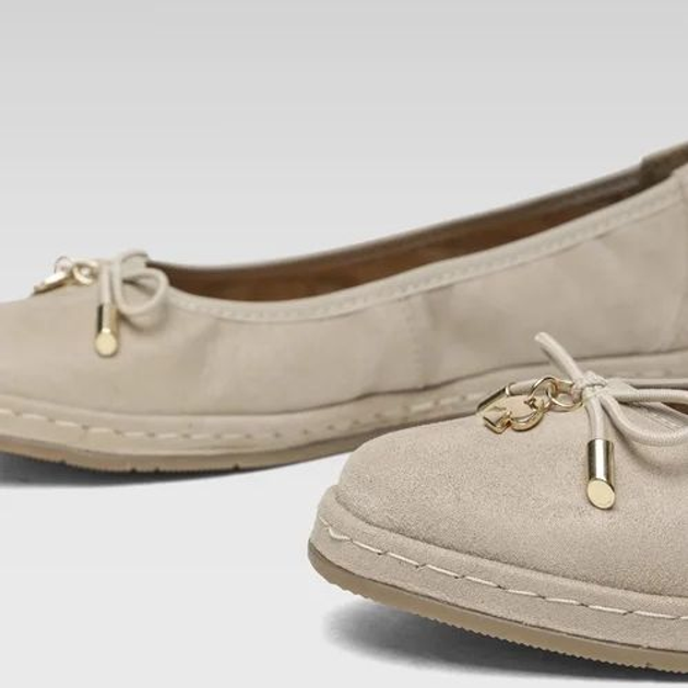 Жіночі балетки Lasocki WI16-SPAROW-06 38 (24.8 см) Beige (5904862583075) - зображення 3
