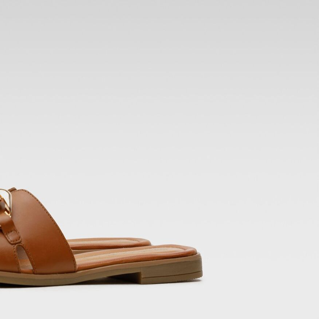 Жіночі шльопанці Lasocki WI16-MENA-04 40 (26.1 см) Camel (5904862742823) - зображення 4