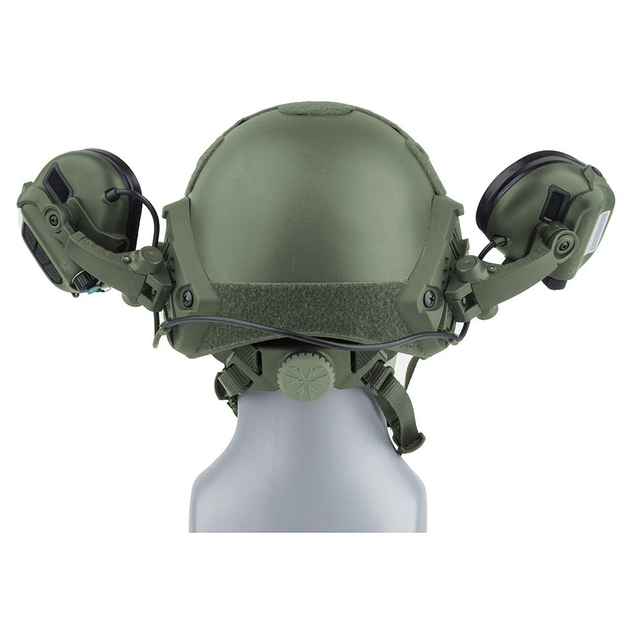 Профессиональные Активные Тактические Наушники Earmor M31X Mark 3 для Шоломів Зеленый (33312) - изображение 2