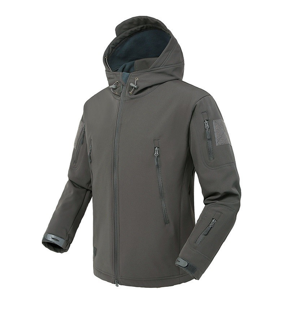 Куртка / вітровка тактична Softshell grey (сірий) софтшелл Розмір 3XL - зображення 1