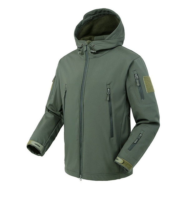 Куртка / вітровка тактична Softshell olive (олива) софтшелл Розмір L - зображення 1