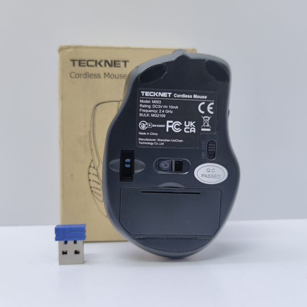 Беспроводная Bluetooth Мышь Tecknet M003 Black(DDT), б/У - изображение 3