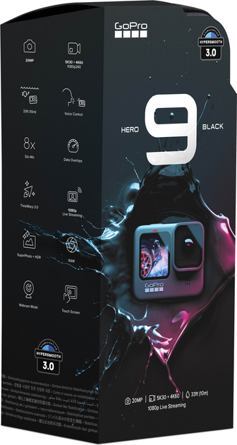 Видеокамера GoPro HERO 9 Black (CHDHX-901-RW) – фото, отзывы