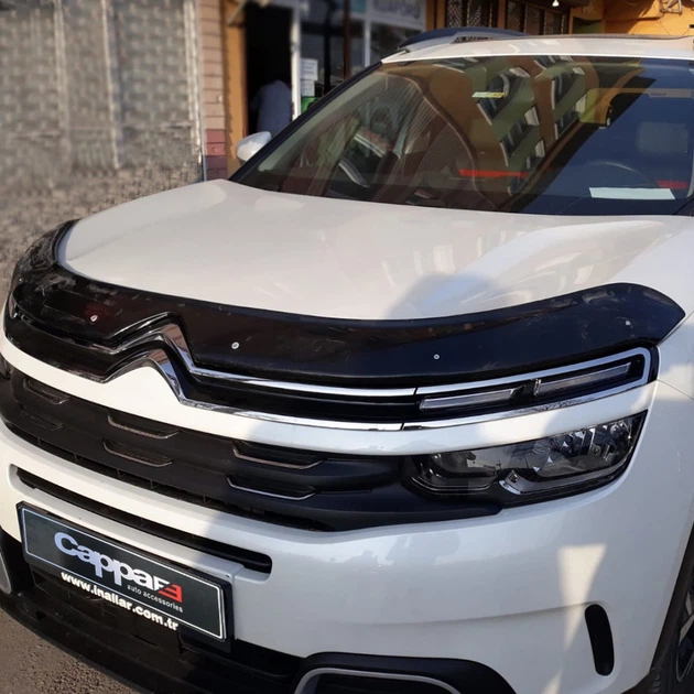 Дефлектор капота (Eurocap) для Citroen C5 Aircross 2017- гг - изображение 2