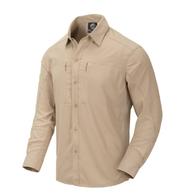 Рубашка (Полиэстер) Trip Lite Shirt - Polyester Helikon-Tex Silver Mink S Тактическая мужская - изображение 1