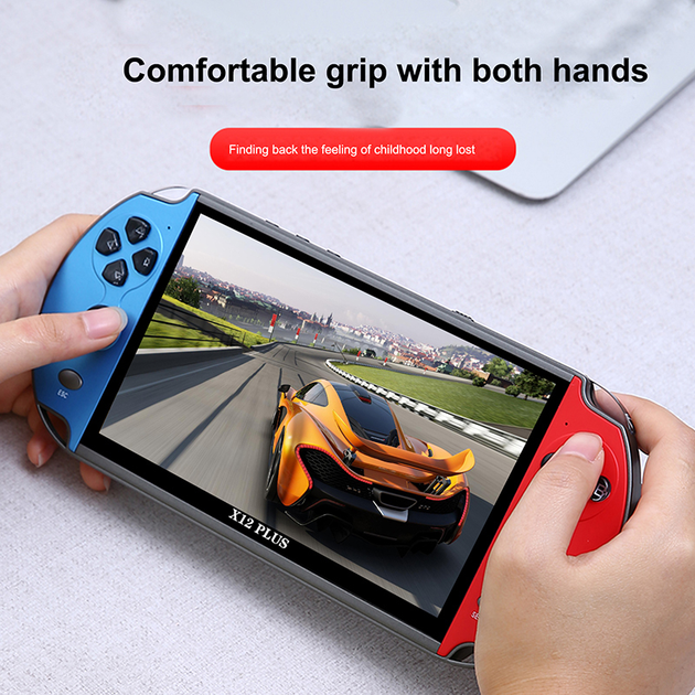 Портативная игровая консоль X12 Plus 7.1 дюйма (22000+ ретро игр ...