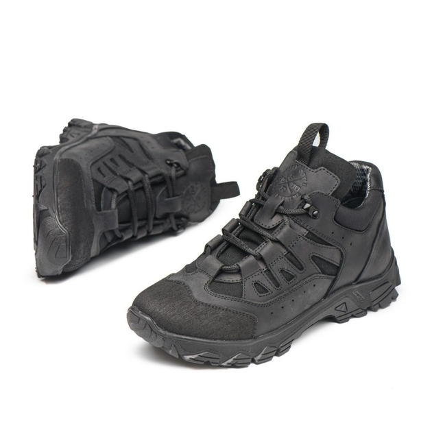 Тактичні водонепроникні кросівки чорні 46 - изображение 2