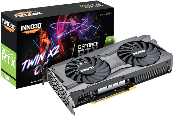 Відеокарта INNO3D GeForce RTX 3060 8GB GDDR6X TWIN X2 OC (N30602-08D6X-11902130) - зображення 7