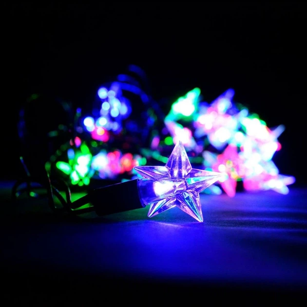 Светодиодная гирлянда Venom "Звезда" 40LED RGB, черный провод (LS-STAR-40LED-BC-RGB) - изображение 2