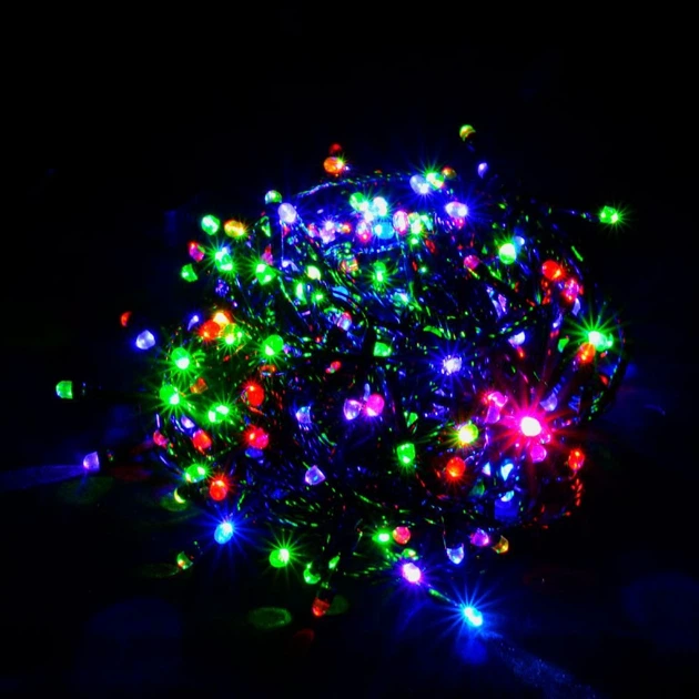 Світлодіодна гірлянда Venom "Лінза" 300LED RGB, чорний дріт (LS-LENS-300LED-BC-RGB) - зображення 2