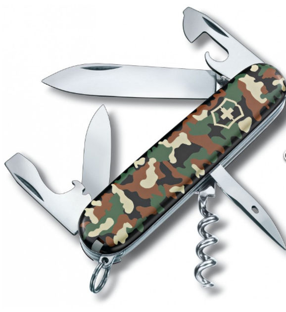 Складаний швейцарський ніж Victorinox Spartan камуфляж 1.3603.94_Vx13603.94 12 функцій 91 мм - зображення 1