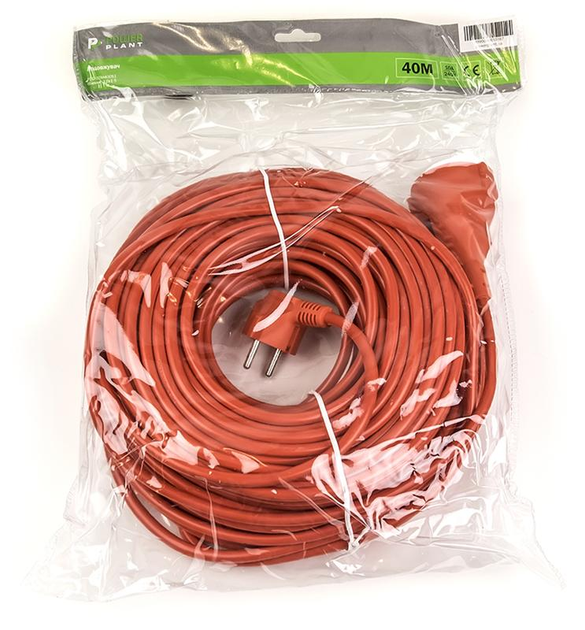 Подовжувач PowerPlant JY-3024/40 (PPCA10M400S1) 1 розетка, 40 м ...