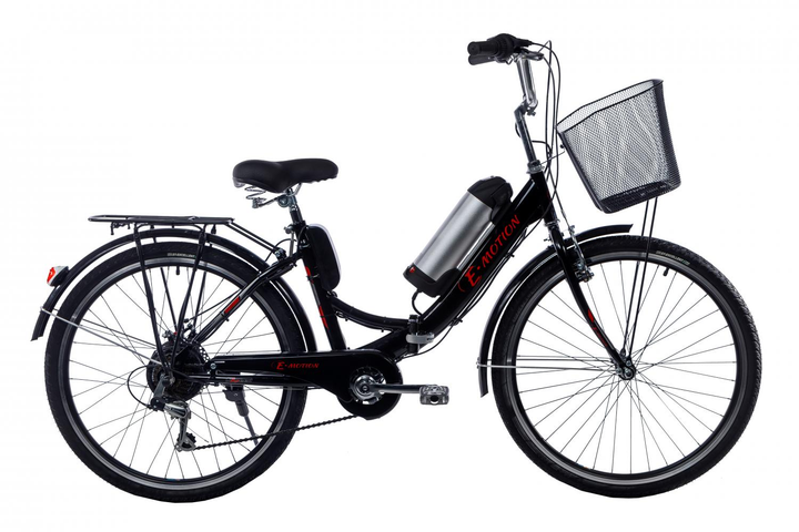 Електровелосипед складний з низькою рамою E-motion 36V 10Ah 350W чорно ...