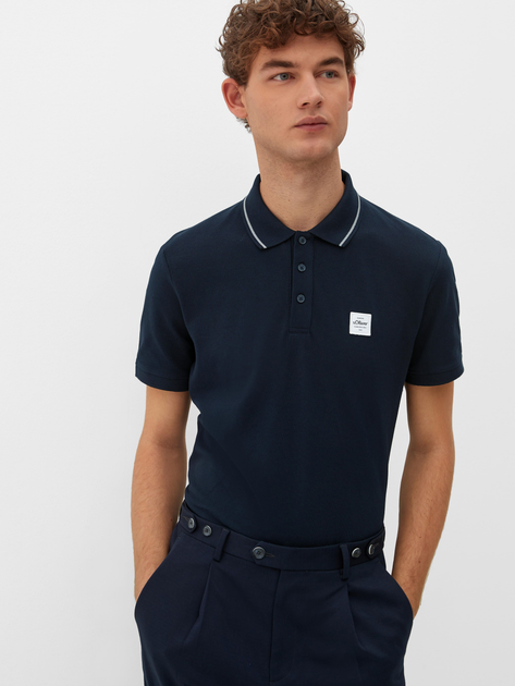 Поло s.Oliver 2129423-5978 M Navy (4099583367767) – в интернет-магазине ...