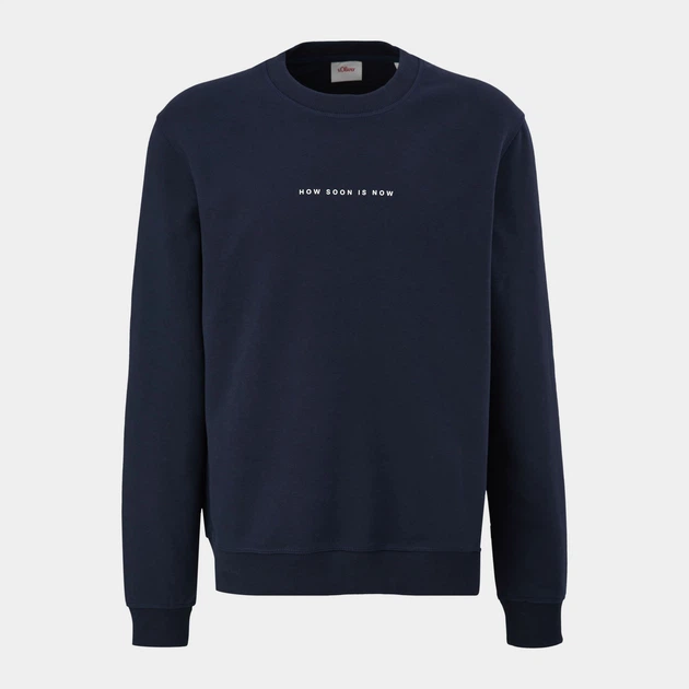 Bluza bez kaptura męska s.Oliver 2129593-5955 M Granatowa (4099583369372) - obraz 5