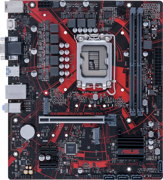 Материнская плата Asus EX-B660M-V5 PRO D4 (s1700, Intel B660, PCI-Ex16 ...