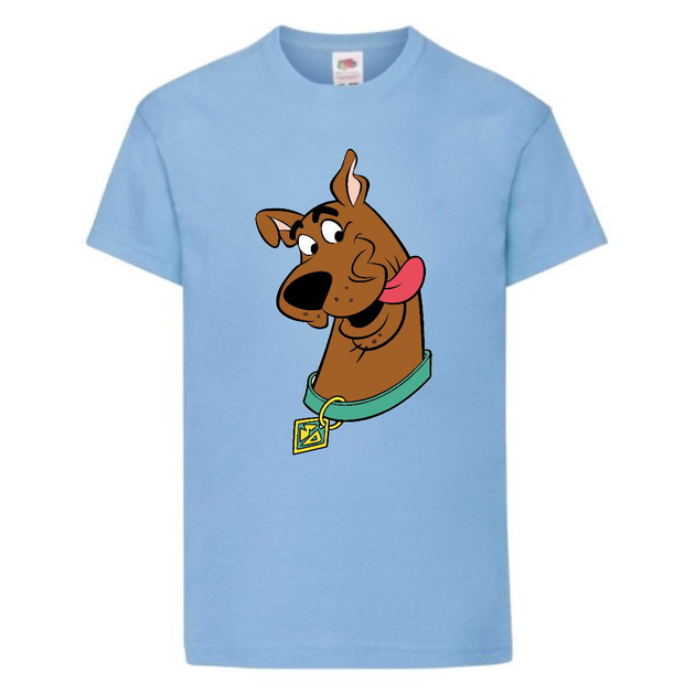 Футболка детская Скуби-Ду 2 (Scooby-Doo) светло-голубая 128 см ...