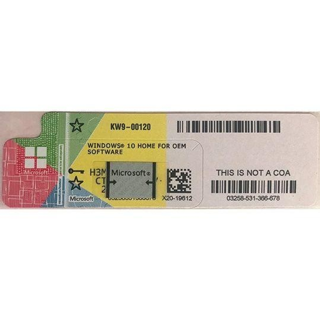 Програмне забезпечення Microsoft Windows 10 Home 64-BIT OEM RUS (KW9-00120) - зображення 1