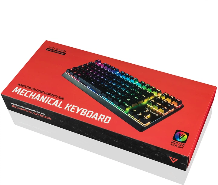 Клавиатура проводная Modecom Volcano RGB Lanparty Red Switch USB (K-MC-LANPARTY-U-RGB-RED) - изображение 8