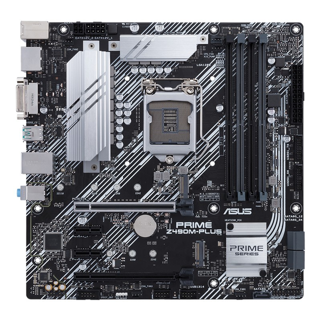 Материнская плата Asus PRIME Z490M-PLUS LGA 1200 (PRIME Z490M-PLUS) Б/У ...