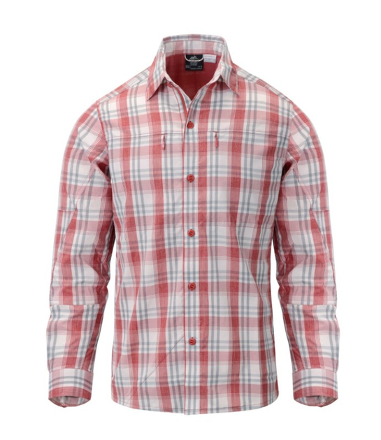 Рубашка (Нейлон) Trip Shirt - Nylon Blend Helikon-Tex Red Plaid XL Тактическая мужская - изображение 2