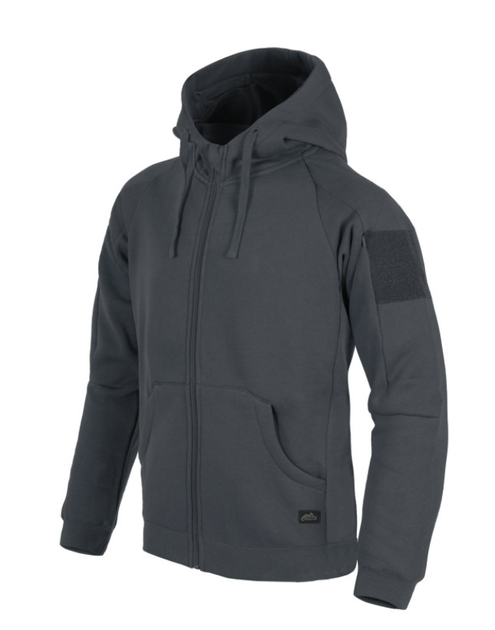 Куртка толстовка (Худи) Urban Tactical Hoodie (Fullzip) Lite Helikon-Tex Grey M Тактическая мужская - изображение 1