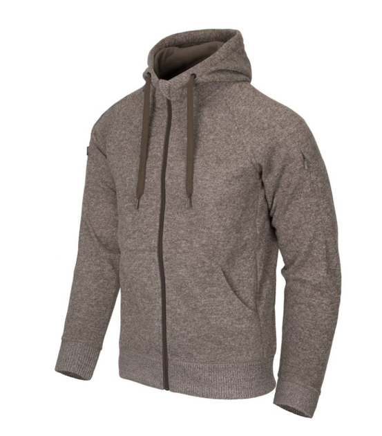 Куртка толстовка (Худи) Covert Tactical Hoodie (Fullzip) Helikon-Tex Light Grey Melange M Тактическая мужская - изображение 1