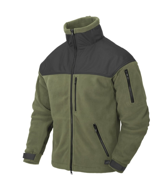 Куртка флисовая Classic Army Jacket - Fleece Helikon-Tex Olive Black XS Тактическая - изображение 1