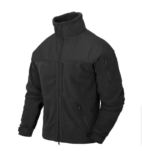 Куртка флисовая Classic Army Jacket - Fleece Helikon-Tex Black M Тактическая - изображение 1