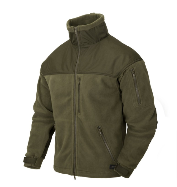 Куртка флисовая Classic Army Jacket - Fleece Helikon-Tex Olive Green L Тактическая - изображение 1