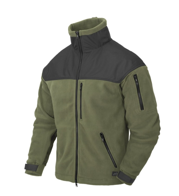 Куртка флісова Classic Army Jacket - Fleece Helikon-Tex Olive Black S Тактична - зображення 1