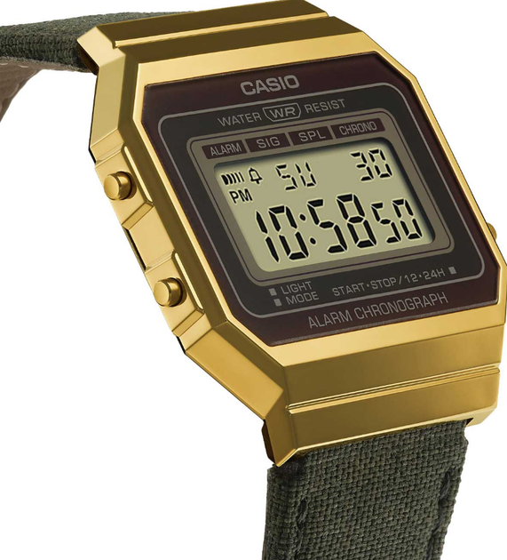 Наручний годинник CASIO A700WEGL-3AEF /Зелений - Фото 5 Наручний годинник CASIO A700WEGL-3AEF /Зелений - зображення 5