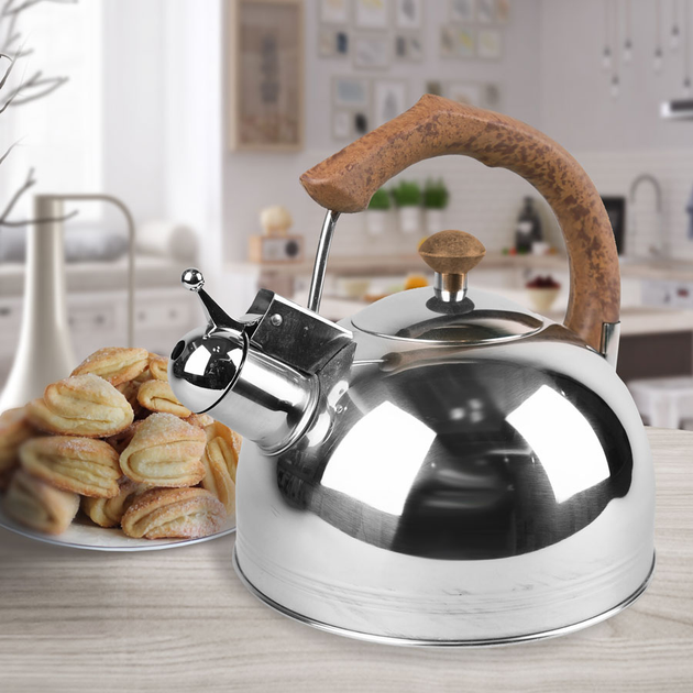 Чайник со свистком 3 л Maestro MR-1308-BROWN – фото, отзывы ...