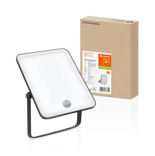 Прожектор LED 30W 220V 2700lm 6500K IP65 186x128x33mm с датчиком движения [4058075768352] Ledvance Flood Essential sensor - изображение 3